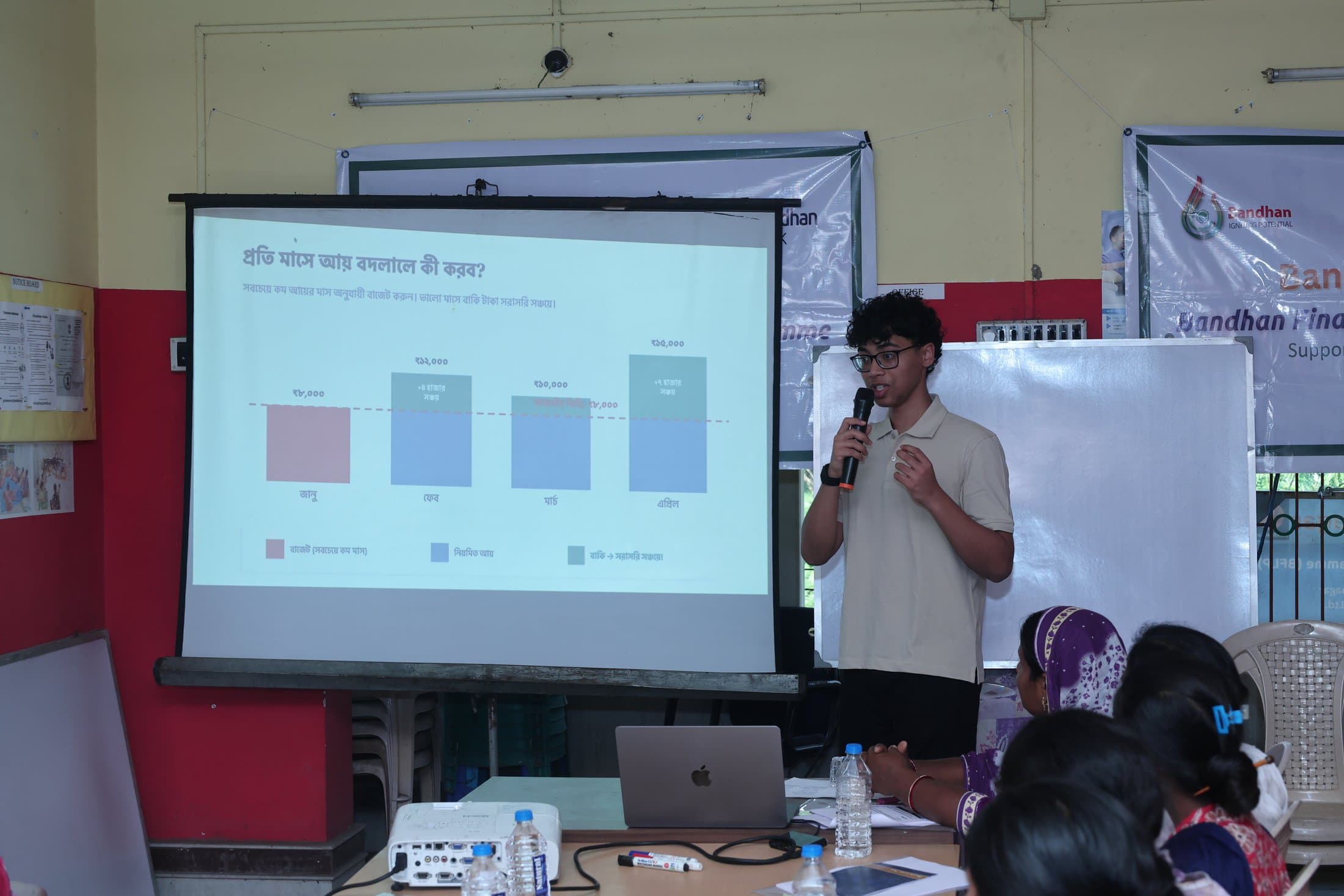A wide view of a workshop session in progress