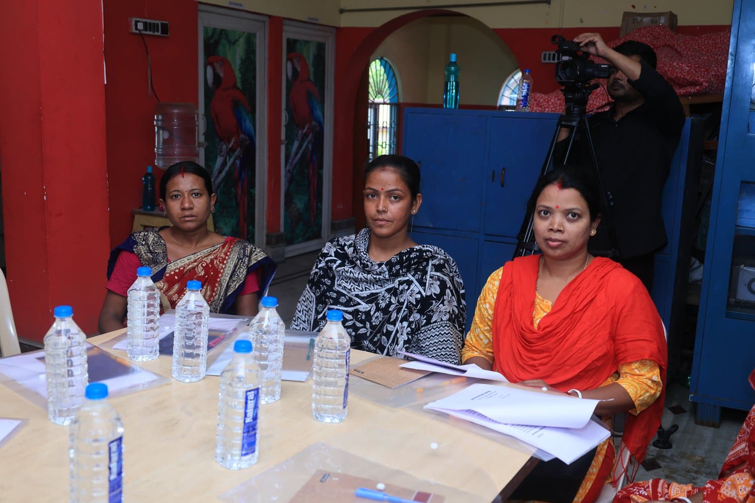 Participants between sessions